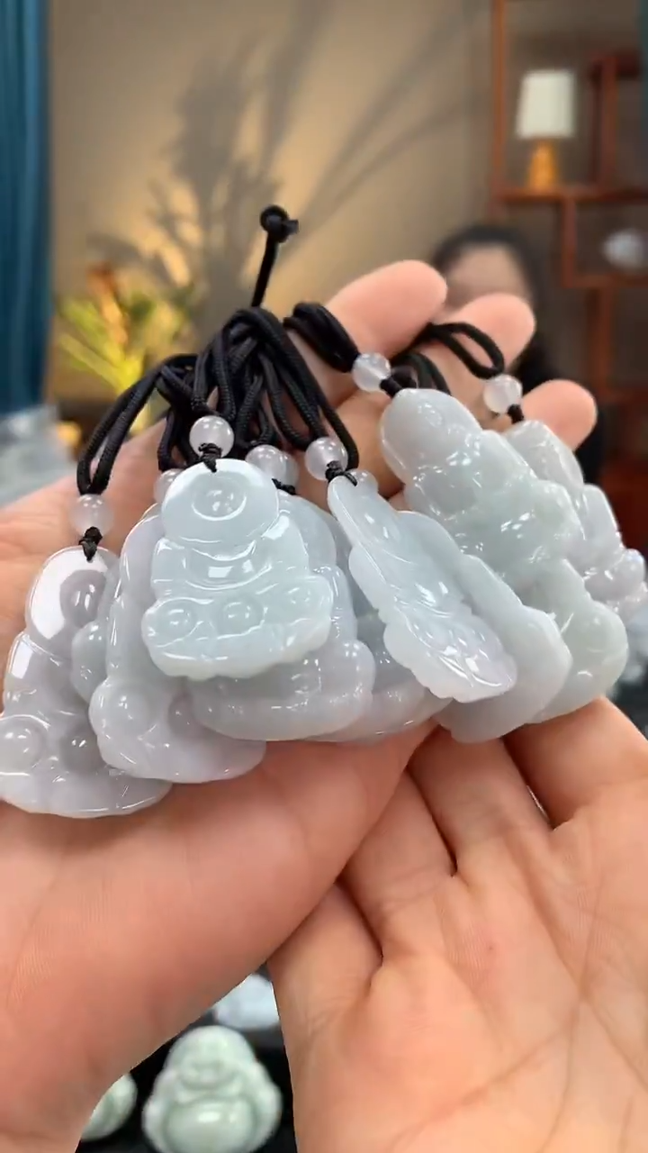 颈饰未镶嵌翡翠079观音多样性发一件