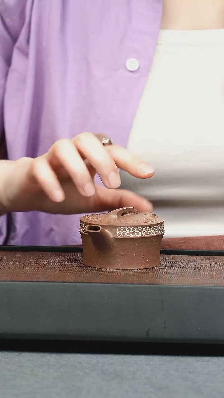 【闪购商品】紫砂茶壶五堂 道一瓦当