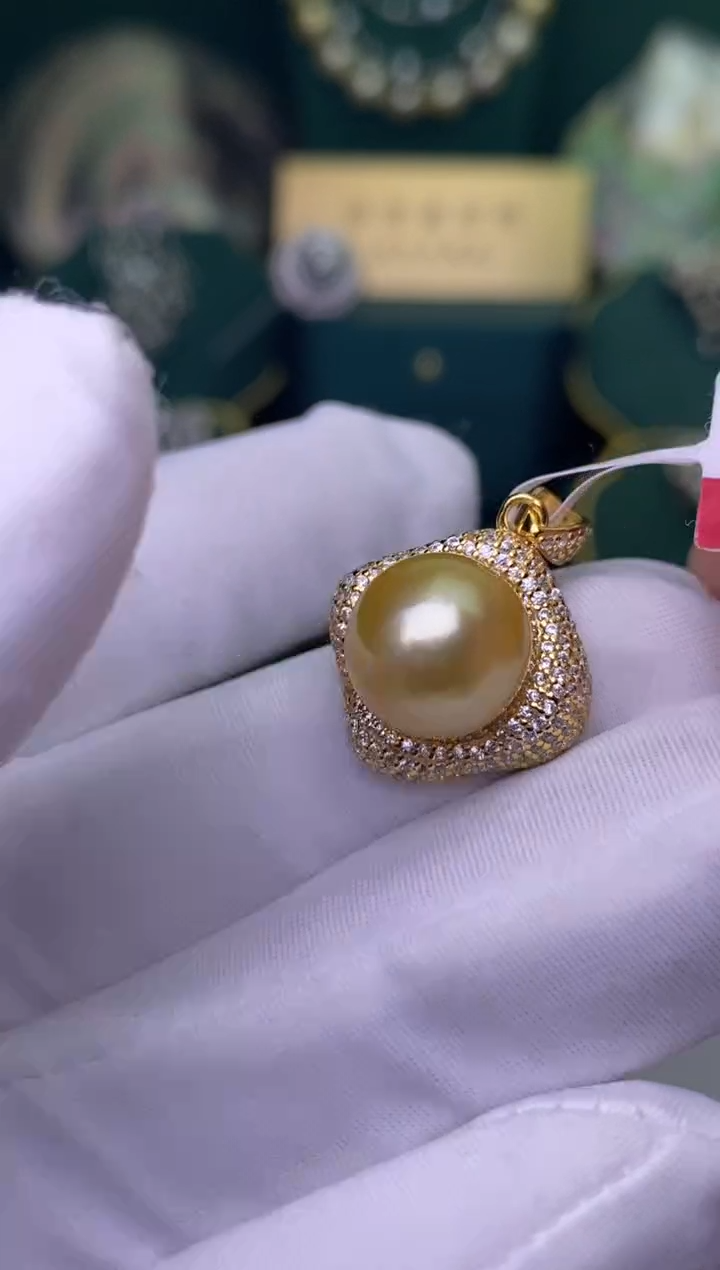 【闪购商品】海水珍珠耳饰银S925镶嵌11-12