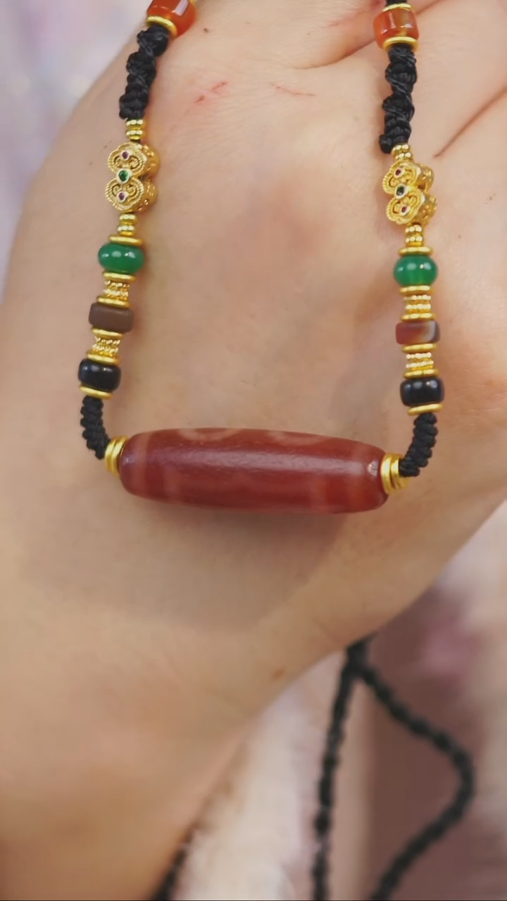 【闪购商品】玛瑙/玉髓项链未镶嵌多样性发一