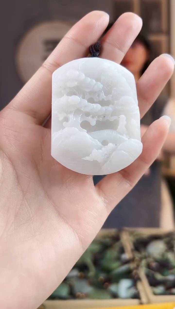 颈饰未镶嵌和田玉拍一发一，多样性发货