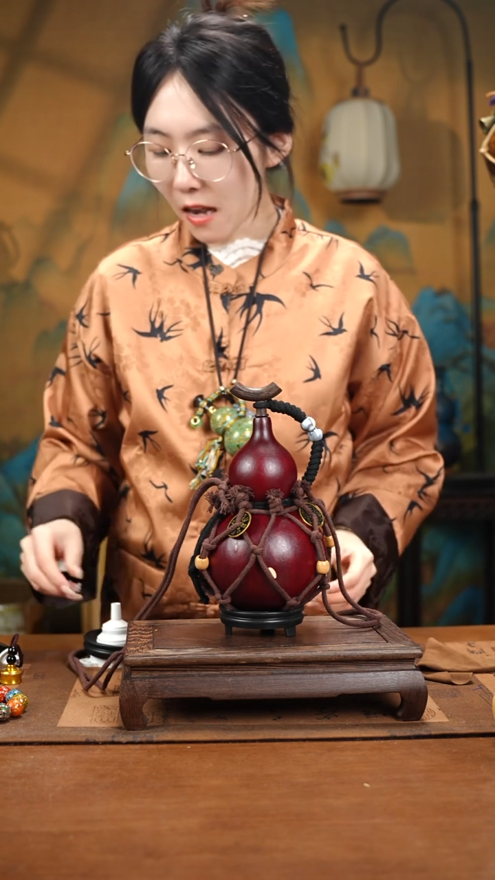 XY128网兜款大漆酒葫芦（现货现发）