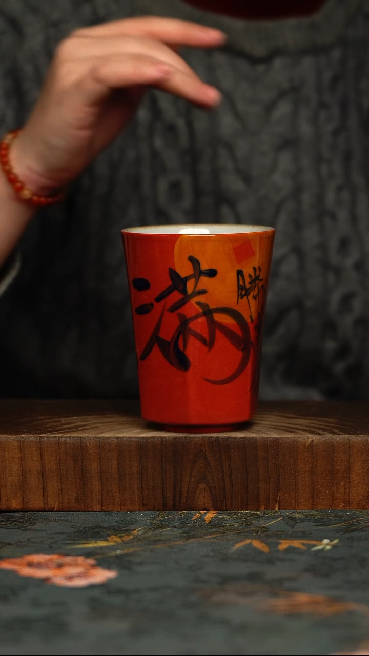 瓷片釉下彩手工手绘同款陶器