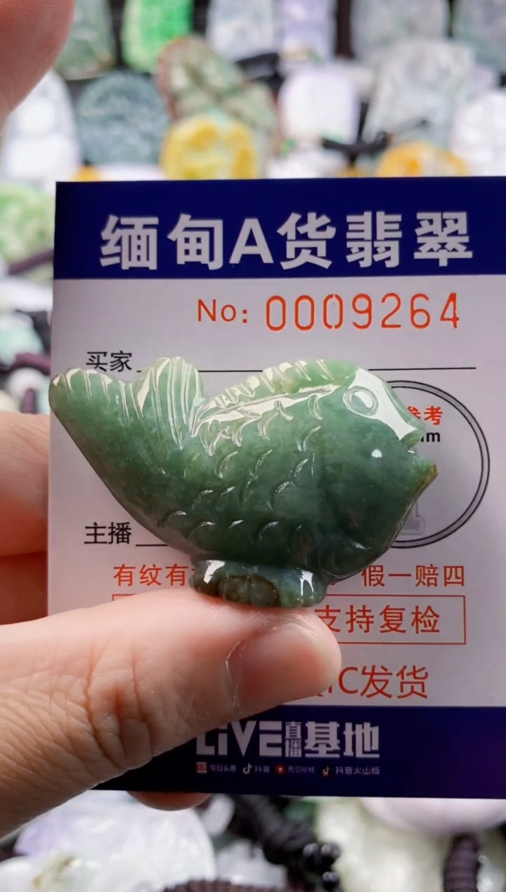 翡翠未镶嵌吊坠(不含链)1