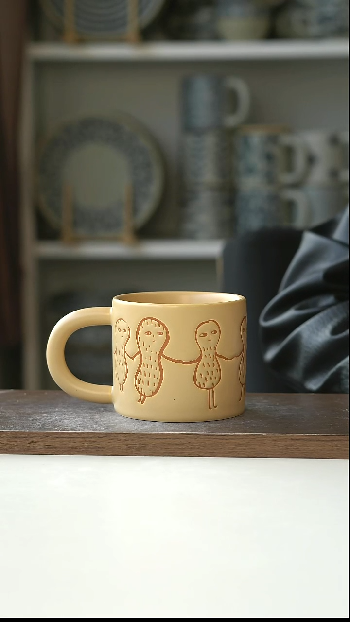 陶凡***见设计师款好事花生马克杯300ml@4-2@微瑕