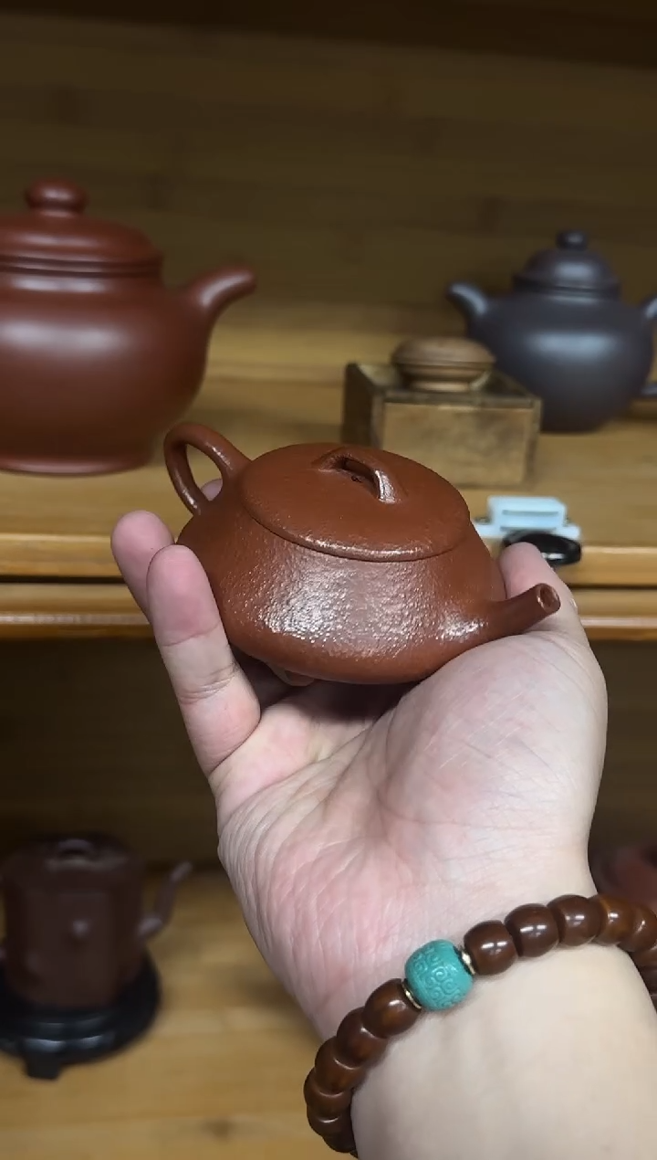 【闪购商品】紫砂茶壶粗砂朱泥纳瓢