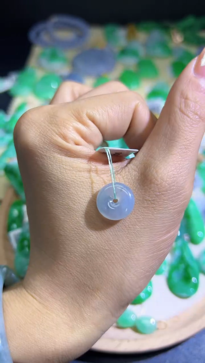 【闪购商品】翡翠颈饰未镶嵌 Q缅料A货翡翠/支持复检/一件