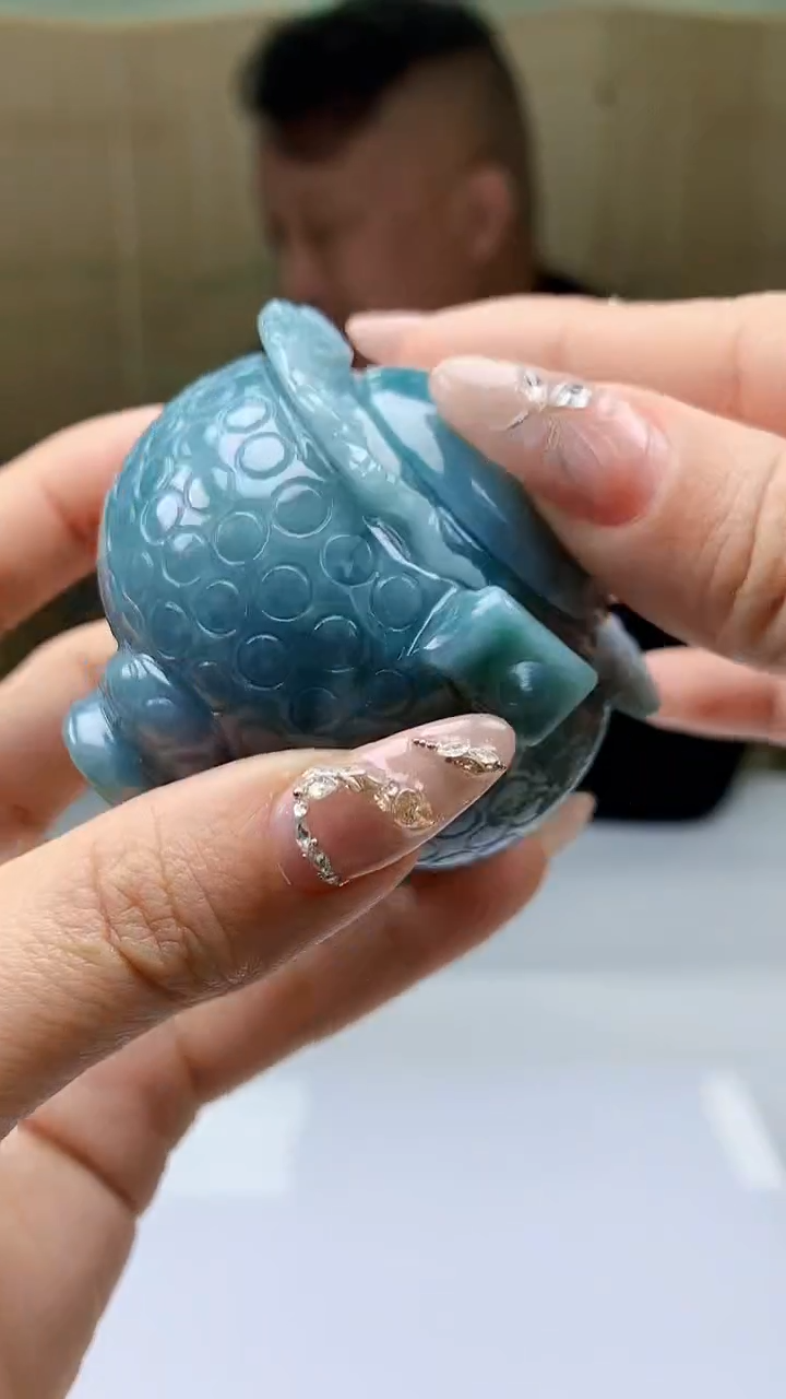 【闪购商品】定制翡翠未镶嵌4969ty-毛货挂件70