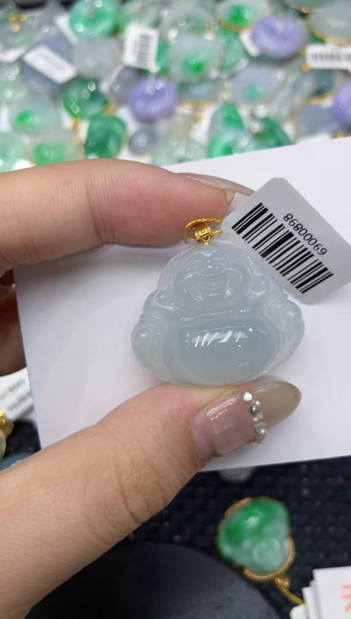 【闪购商品】翡翠颈饰18K金镶嵌222222222