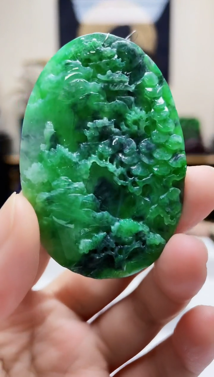 未镶嵌定制翡翠吊坠56