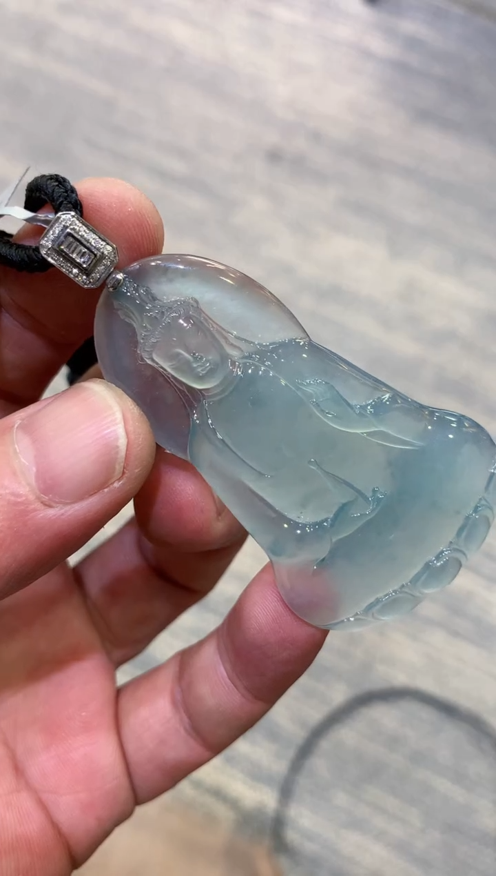 颈饰未镶嵌翡翠天然A货翡翠