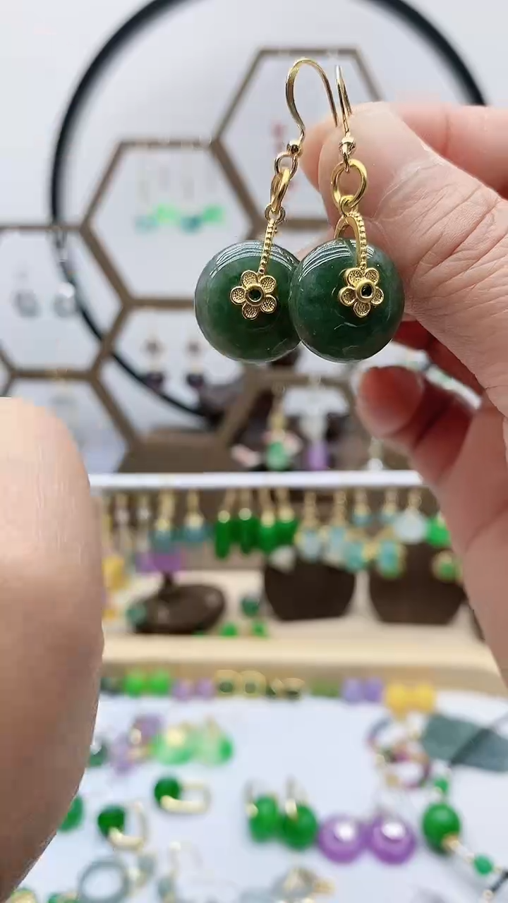 未镶嵌翡翠耳饰翡翠852