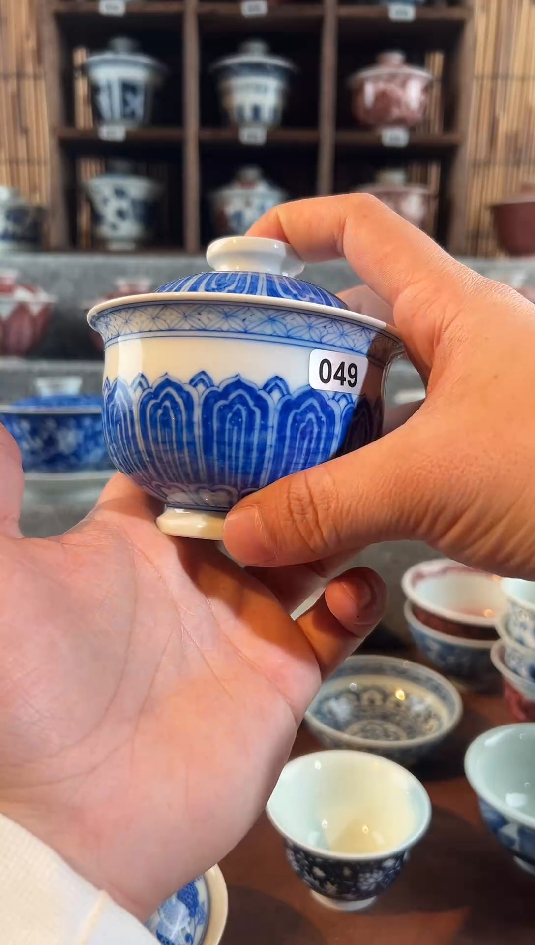 【闪购商品】049天禄言瓷宝象盖碗