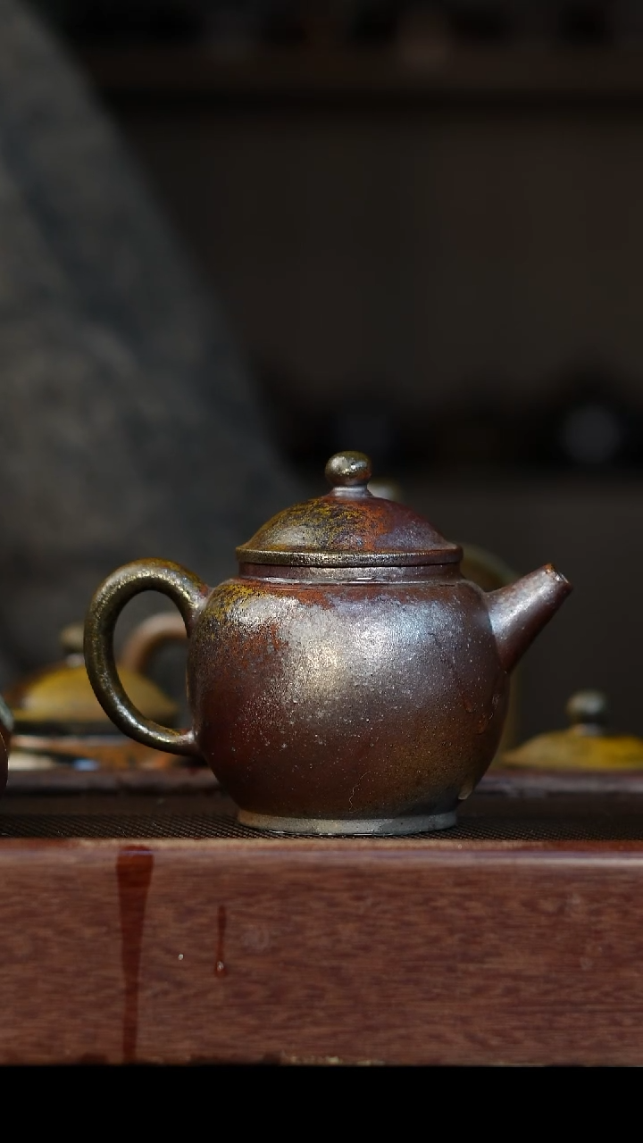 茶壶紫砂?***姐柴烧紫砂 天青宫灯