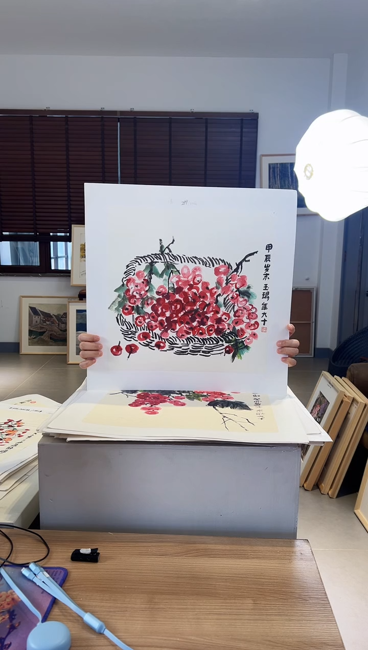 【闪购商品】版画耿玉琨限量作品亲签盖章版画S