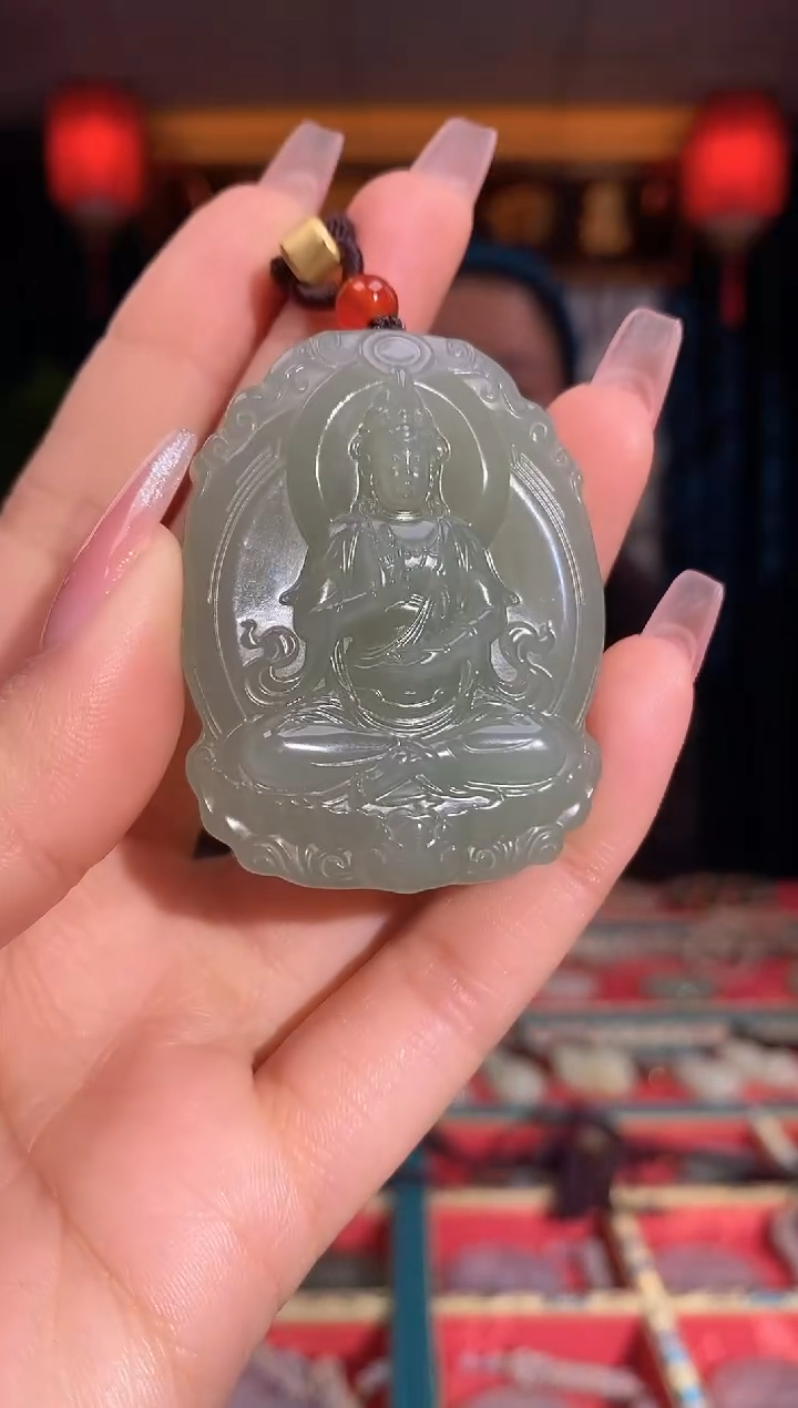 【闪购商品】和田玉颈饰未镶嵌观音牌