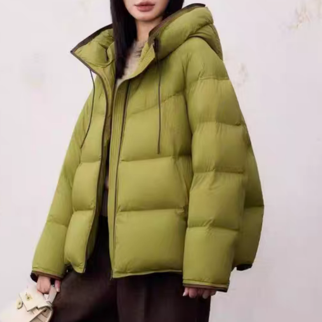 【进口品质】2025新款保暖羽绒服加厚90鹅绒服外套d573