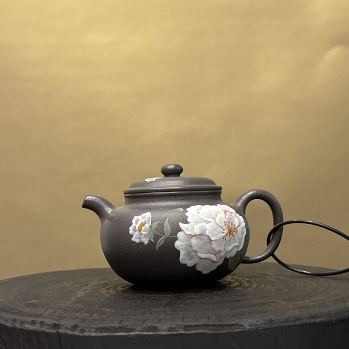 【古月壶来】FY445天青“牡丹”仿古170cc