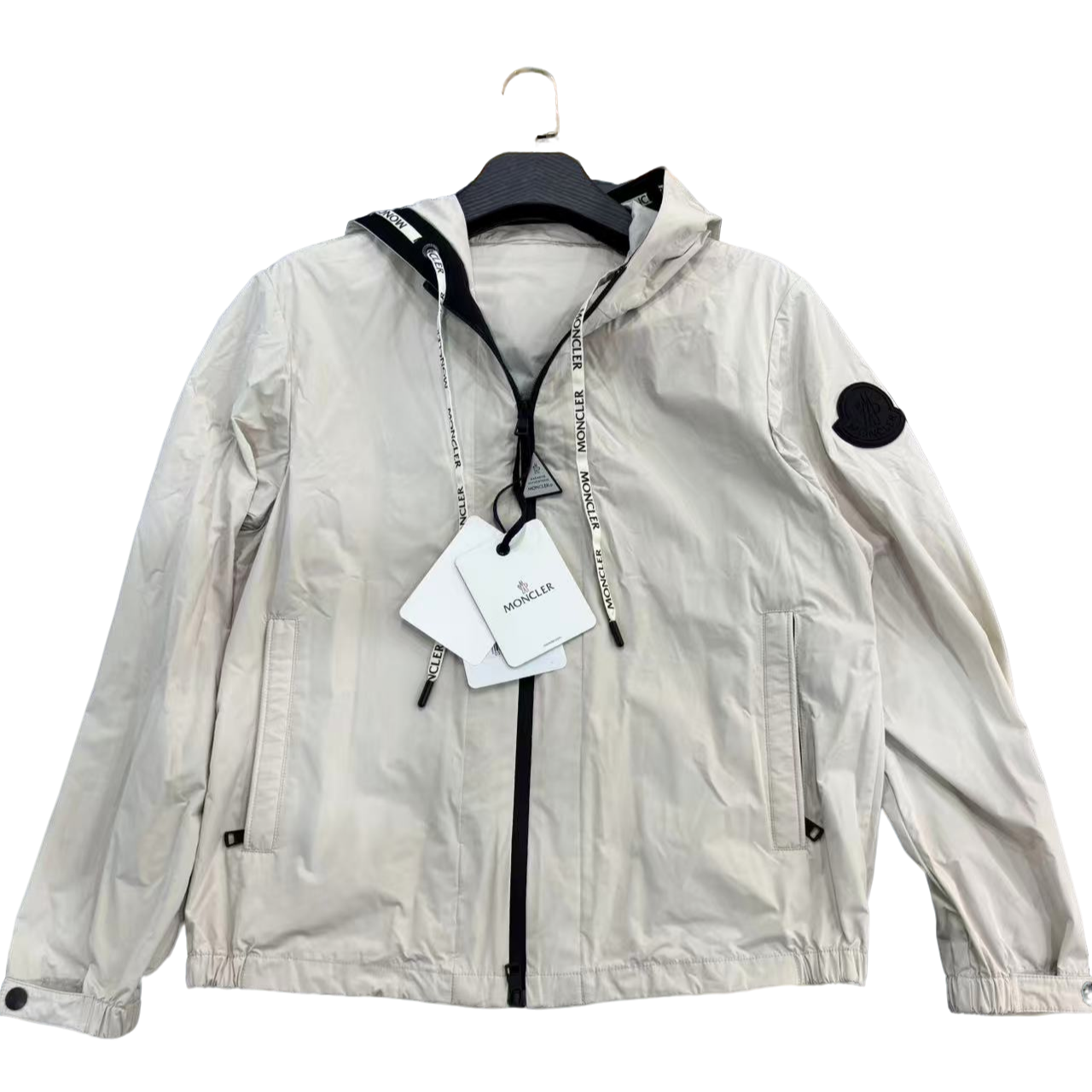 未使用 MONCLER MONCLER大标尼龙夹克/L码/全新