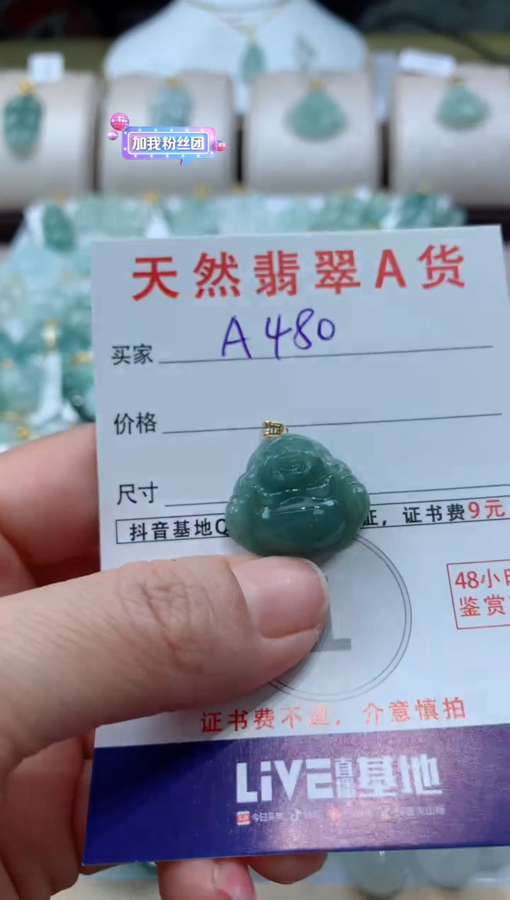 【闪购商品】翡翠颈饰未镶嵌天然A货翡翠挂件