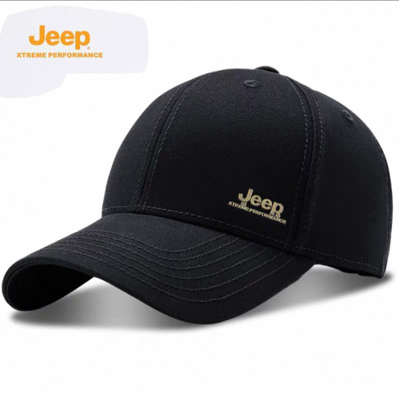 JEEP/吉普棒球帽帽子复古英文刺绣鸭舌帽透气夏季遮阳帽春夏休闲
