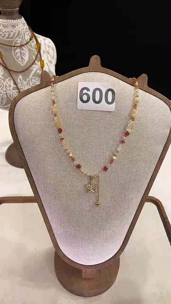 项链钛钢淡水珍珠600