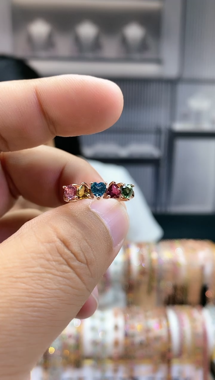 银S925镶嵌戒指碧玺1166515165115