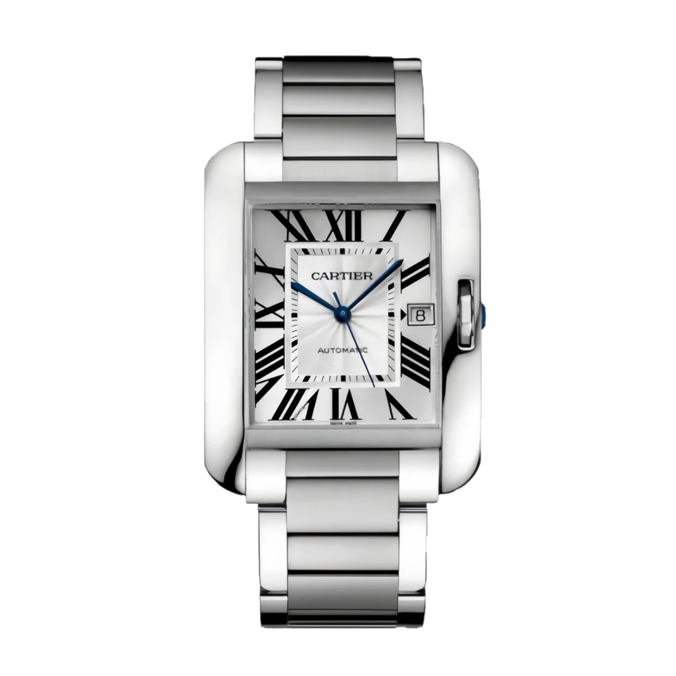 99新 Cartier/卡地亚 坦克系列W5310008 36×47精钢机械 男款 单表