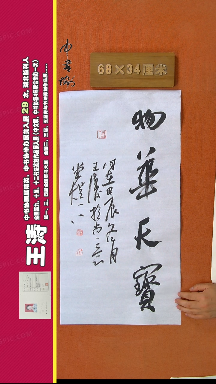 【闪购商品】书法195王涛书法作品