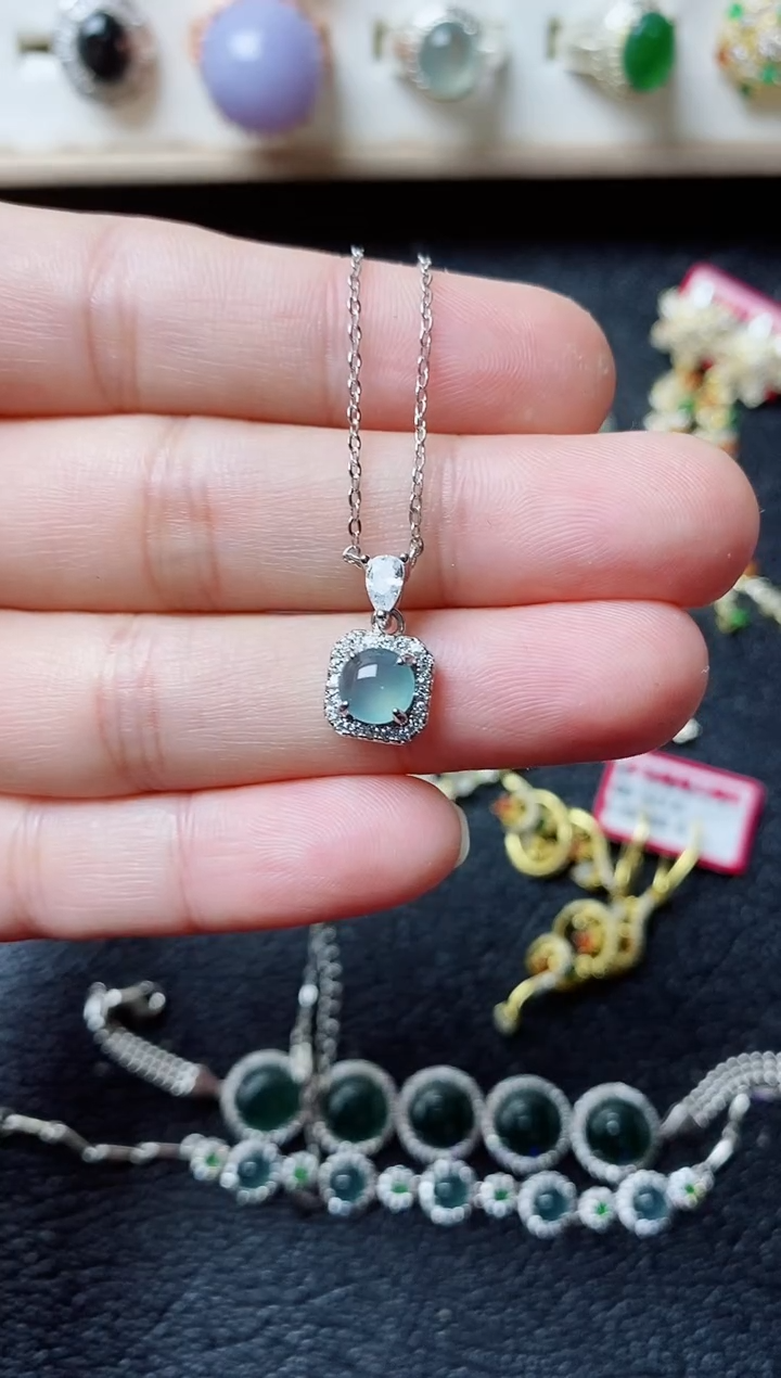 【闪购商品】翡翠戒指银S925镶嵌11111