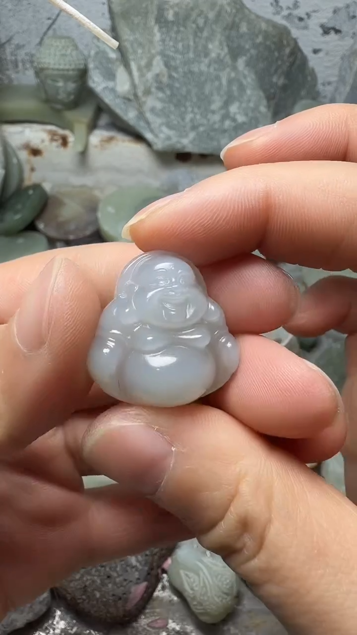 吊坠(赠链)未镶嵌和田玉弥勒佛