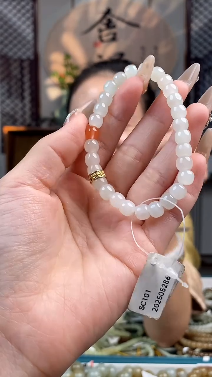 和田玉未镶嵌颈饰拍一发一