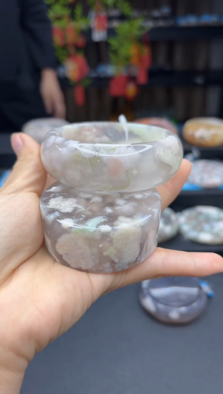 【闪购商品】石英质玉手镯未镶嵌2354（60圈赠送镯心）