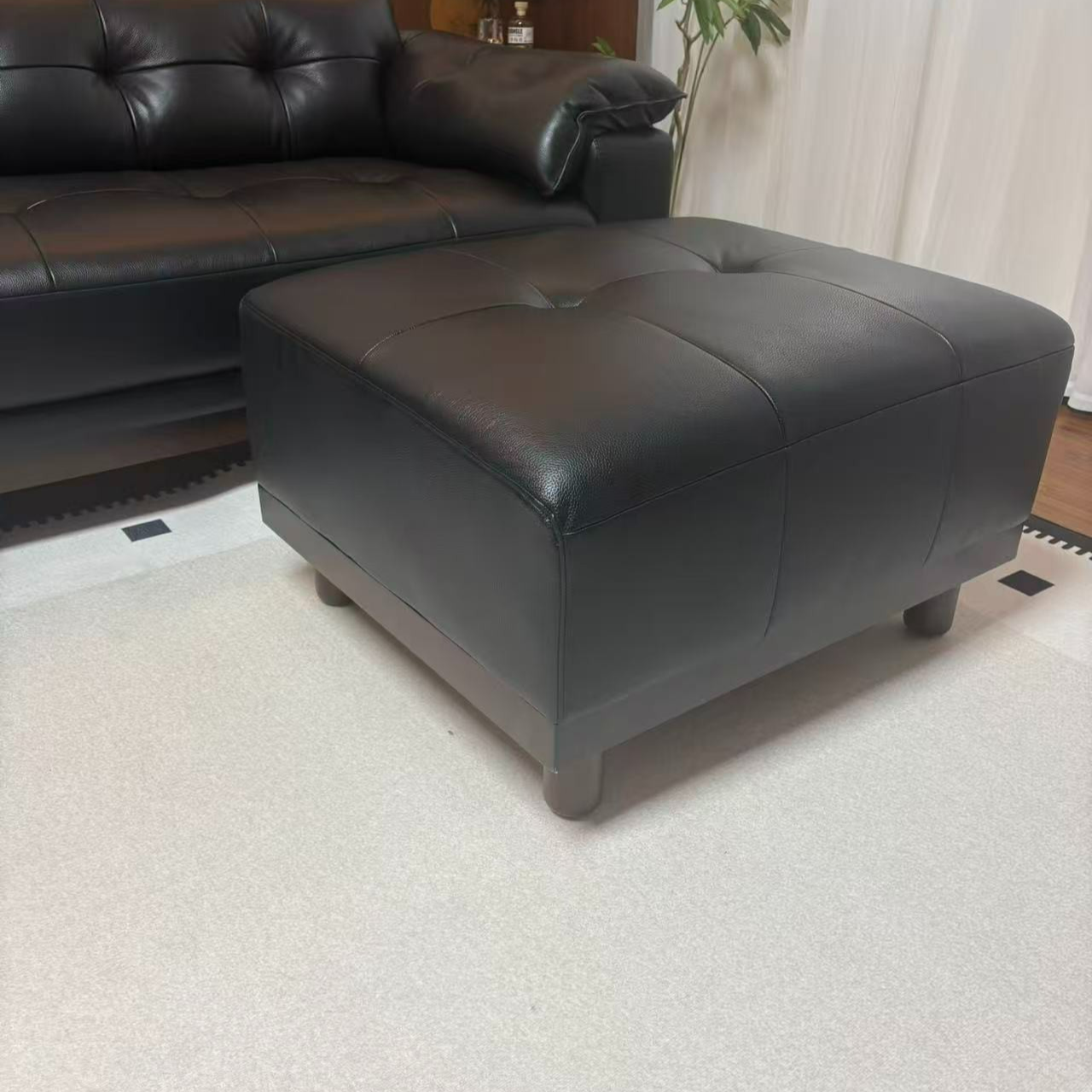 枫颂真皮沙发大脚踏(单买不发货)