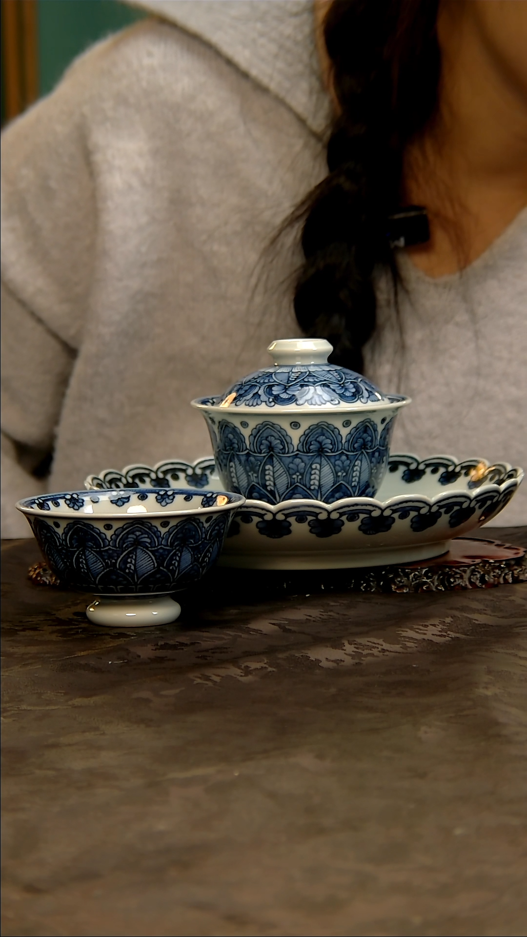 【闪购商品】青花手绘曼陀罗套组