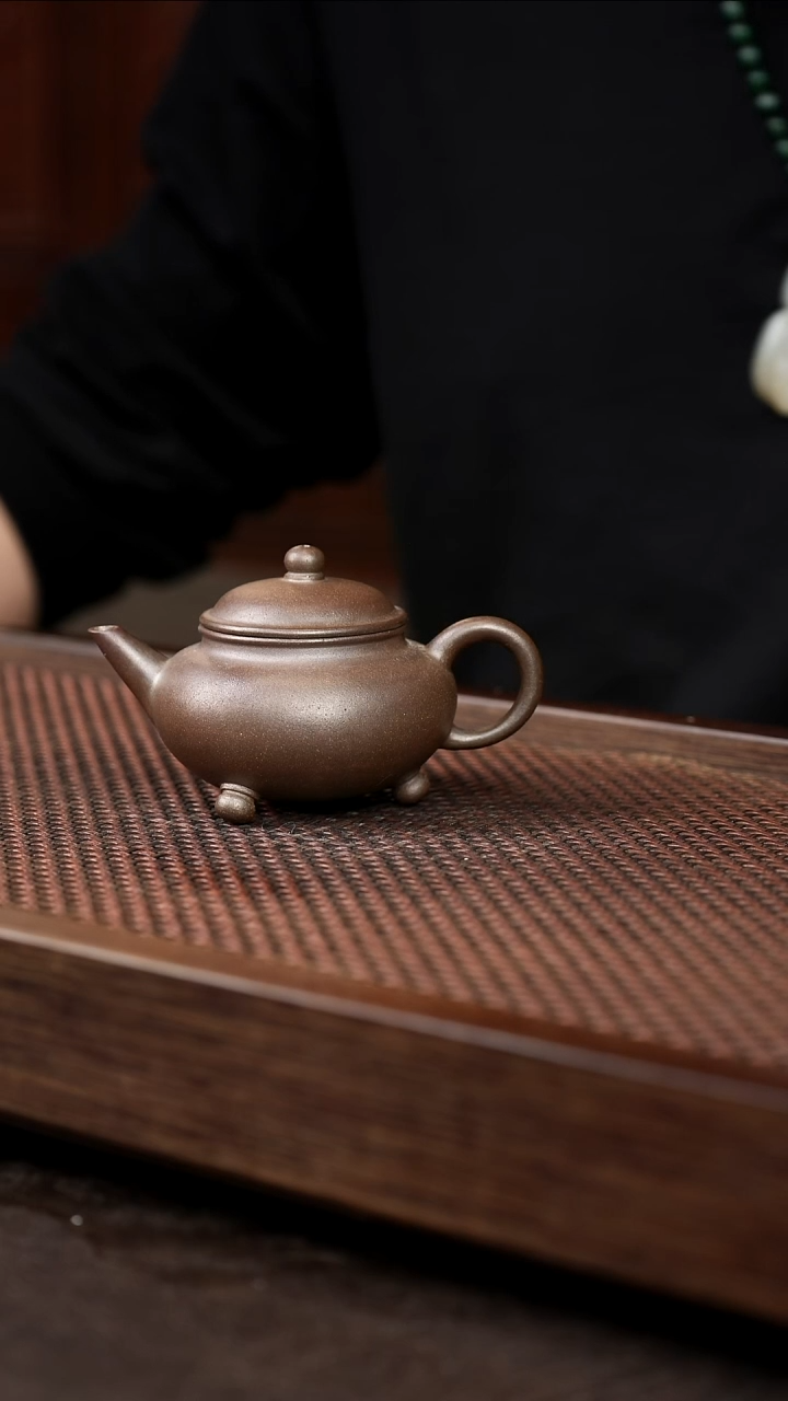 茶壶紫砂岩中泥三足水平