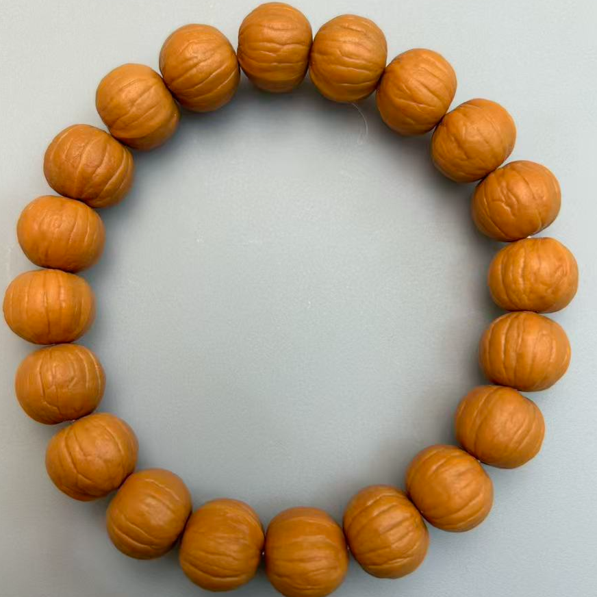 #19双鳍南瓜猴头  小核桃手串 原皮原色  全品无休