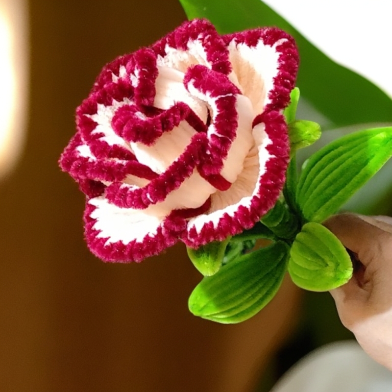 中型玫瑰花扭扭棒diy手工编织材料包自制仿绒花永生 花送闺蜜