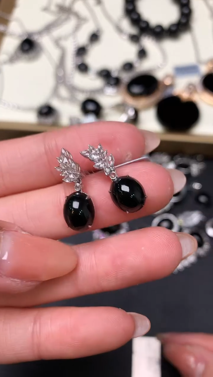 【闪购商品】翡翠耳饰18K金镶嵌161-耳饰