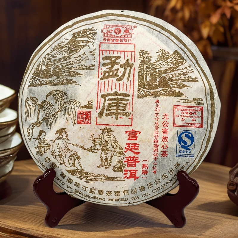 2006年勐库宫廷普洱熟茶 400克一饼