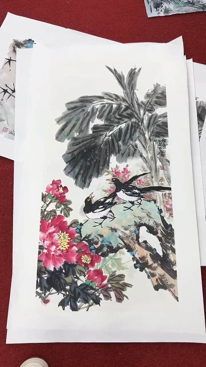 国画李火庆/国画/花鸟