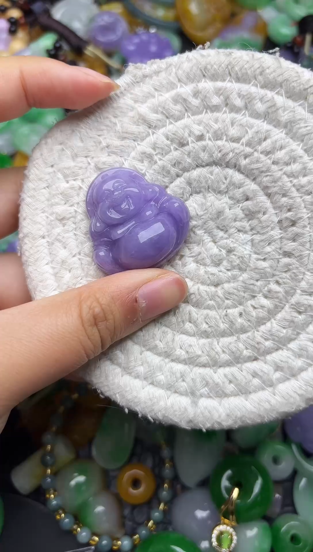 颈饰未镶嵌翡翠缅甸翡翠吊坠