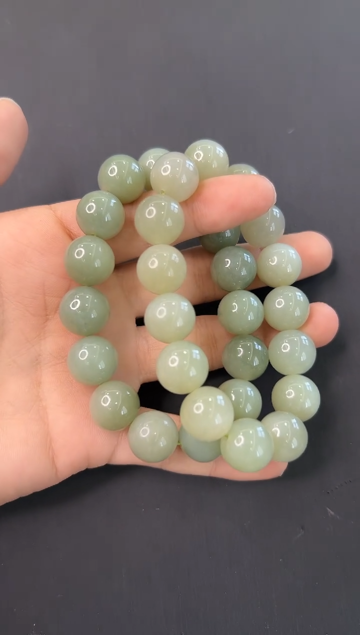 手串未镶嵌和田玉多样性发一条14mm-580220