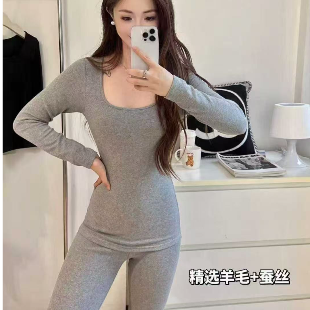 女士秋冬新款保暖套装