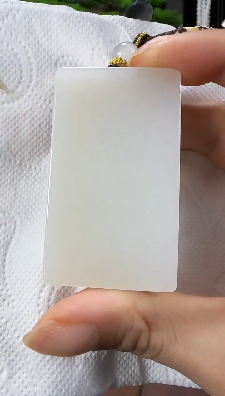 吊坠(赠链)未镶嵌和田玉H6135无事牌多样性发货发其一