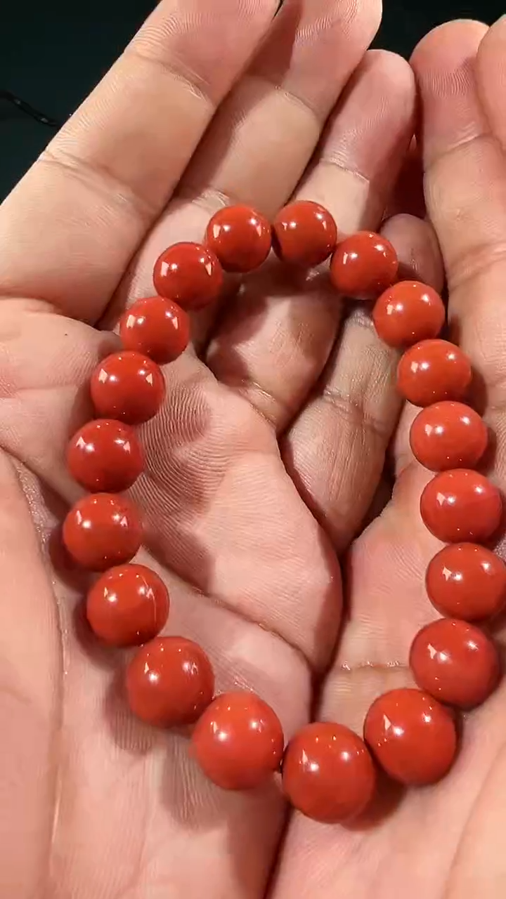 【闪购商品】南红玛瑙手串未镶嵌甘南柿子黄10+圆珠