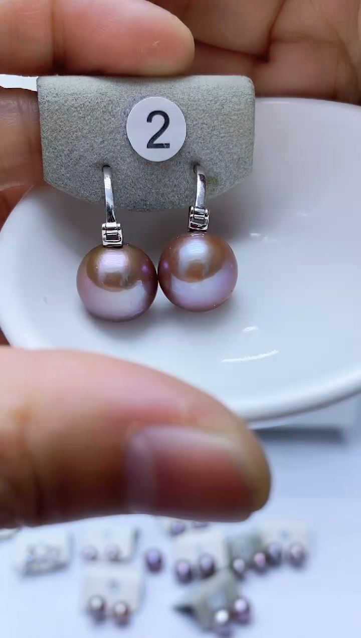 【闪购商品】淡水珍珠耳饰银S925镶嵌2