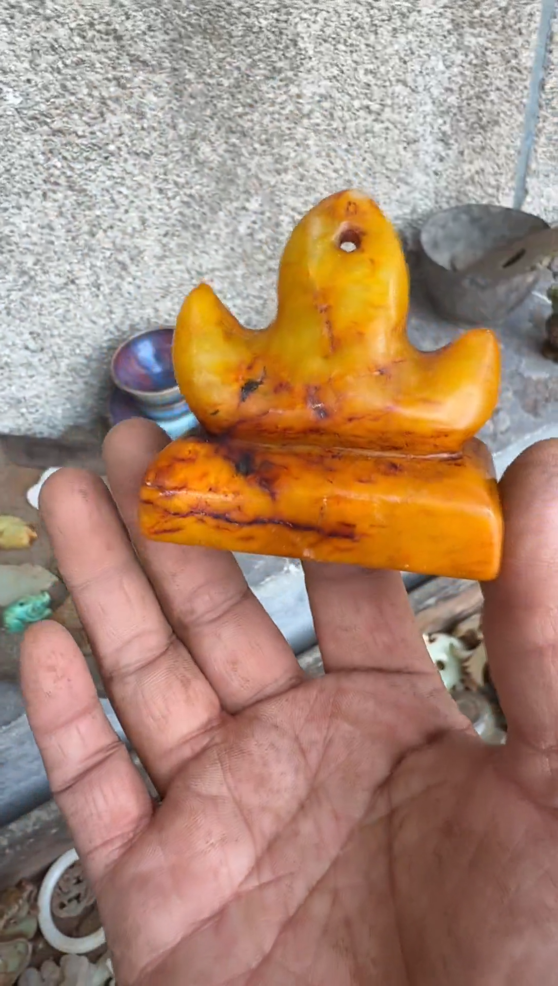 未镶嵌岫岩河磨玉（透闪石质玉）挂件奥****材玉器555555