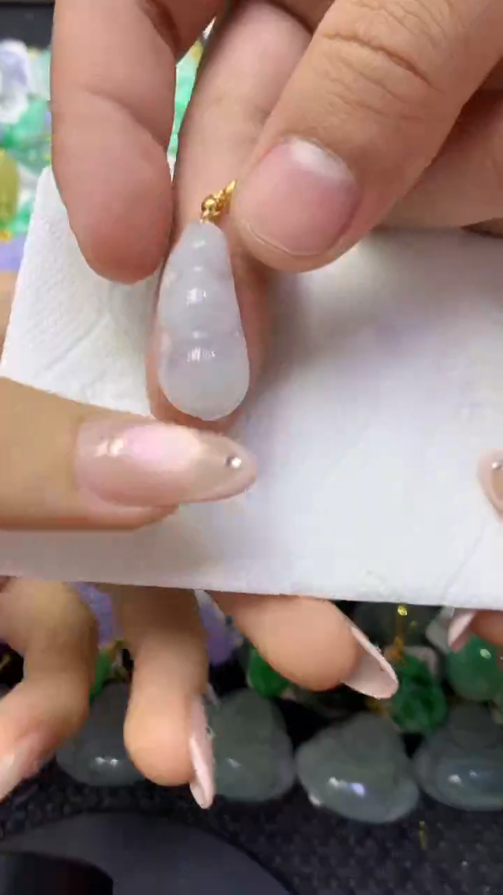 颈饰未镶嵌翡翠天然缅甸翡翠A货