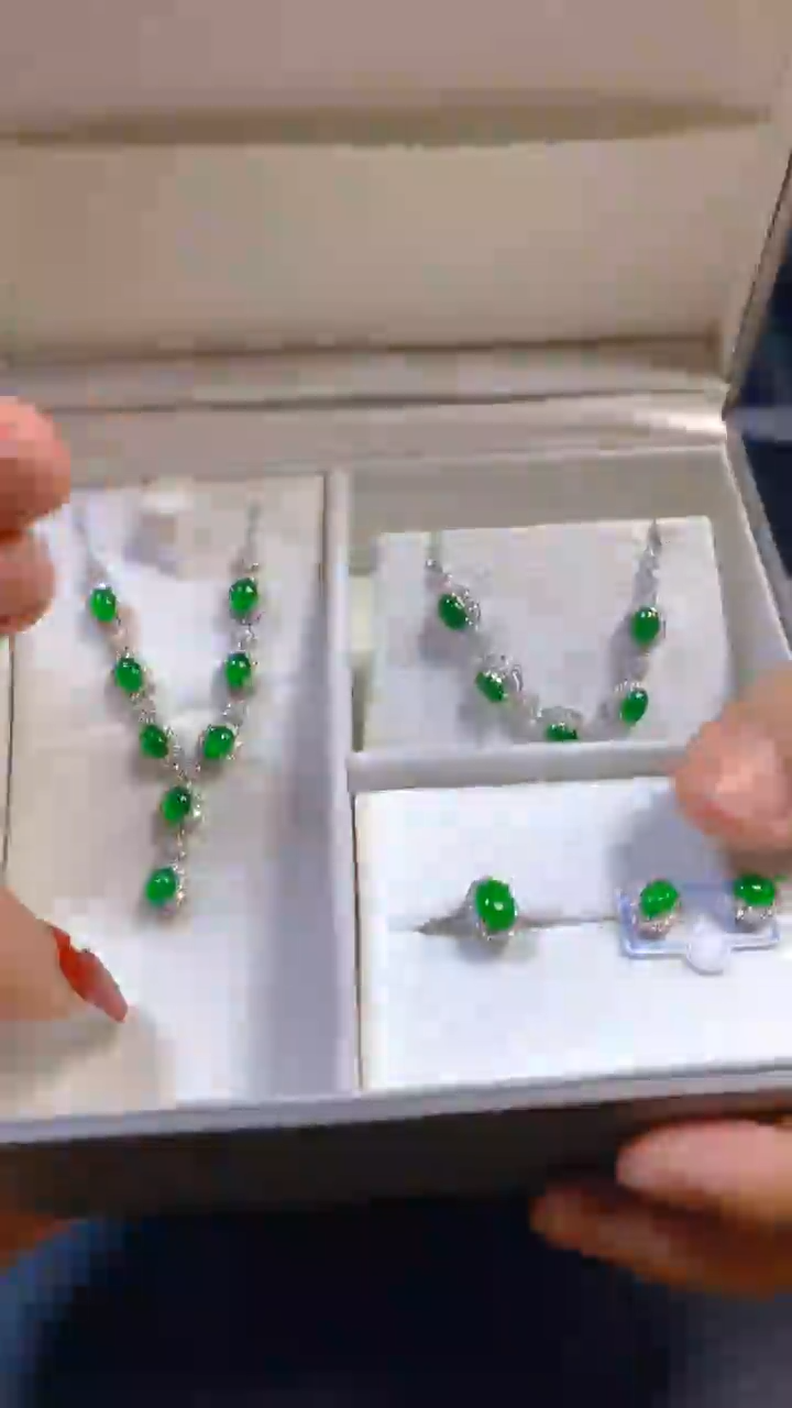 【闪购商品】翡翠颈饰未镶嵌0682698971多样性发一套盒